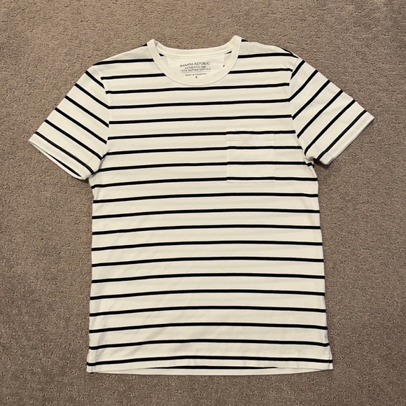 Banana Republic Striped Pocketed Shirt
